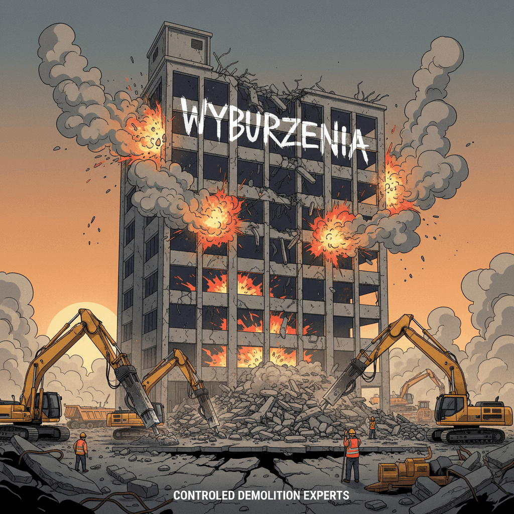 Wyburzenia, odzyskiwanie materiału, kruszarka